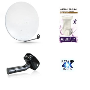 Комплект сателитна антена с мотор и конвертор 100AL/M/LNB1-4K