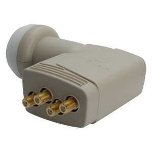 Quad TRIAX TQD 404 Gold, HIGH GAIN Universal LNB